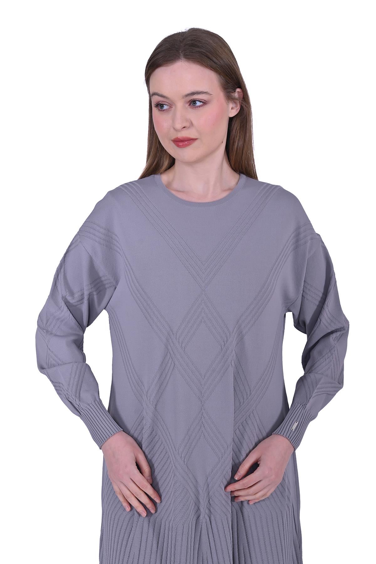 Baklava Knitwear Dress GRAY