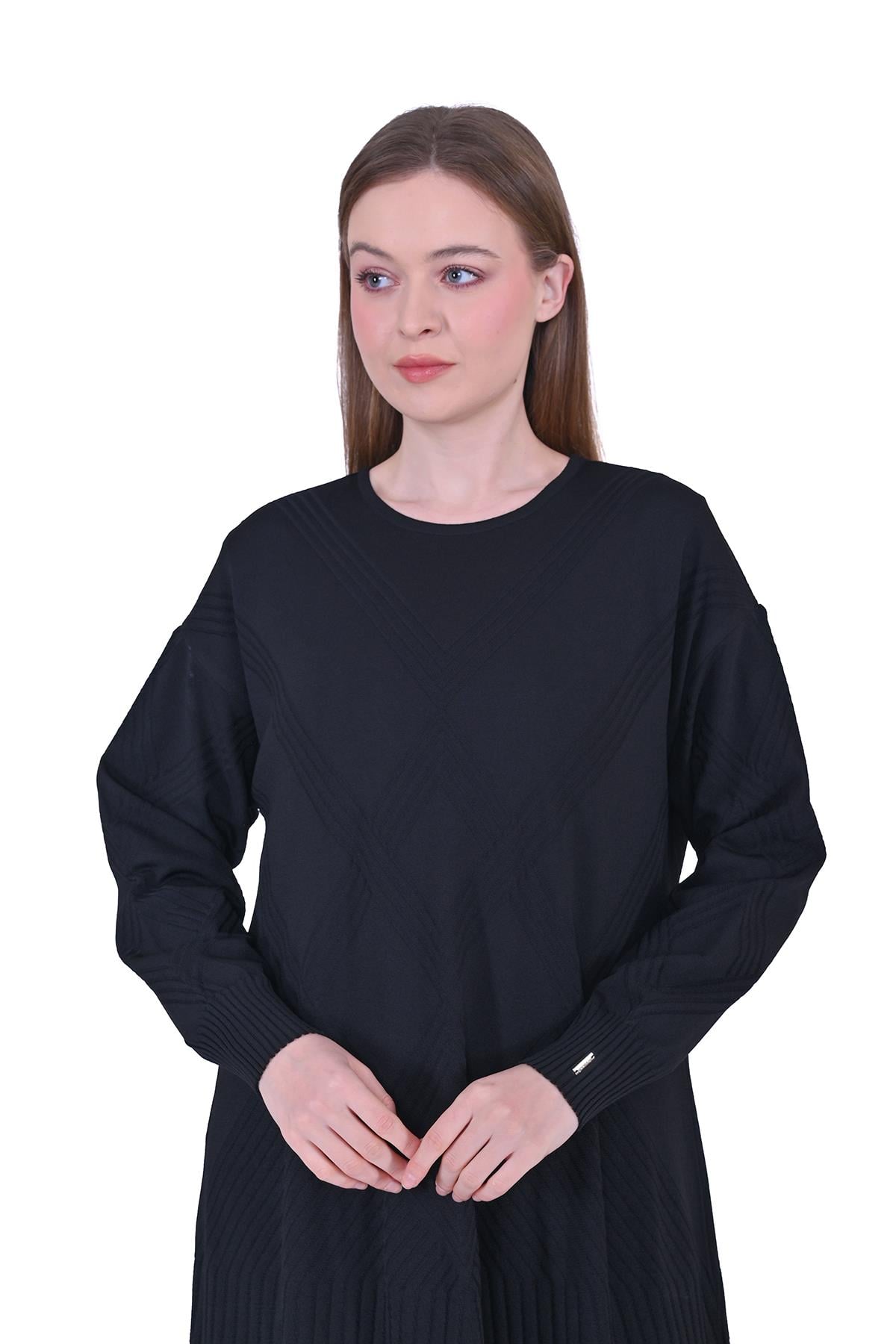 Baklava Knitwear Dress BLACK