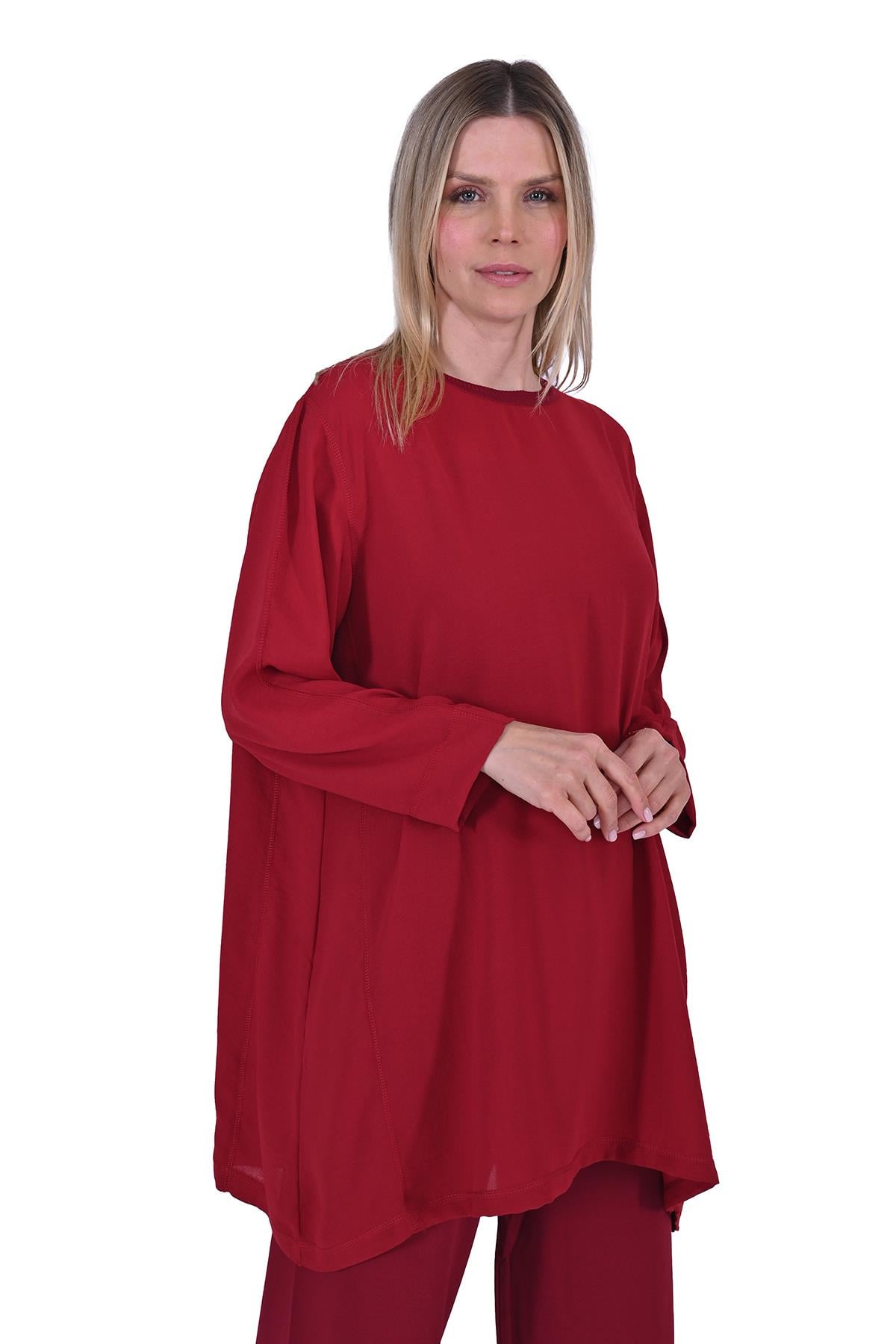 Jazz Arge Tunic Claret Red