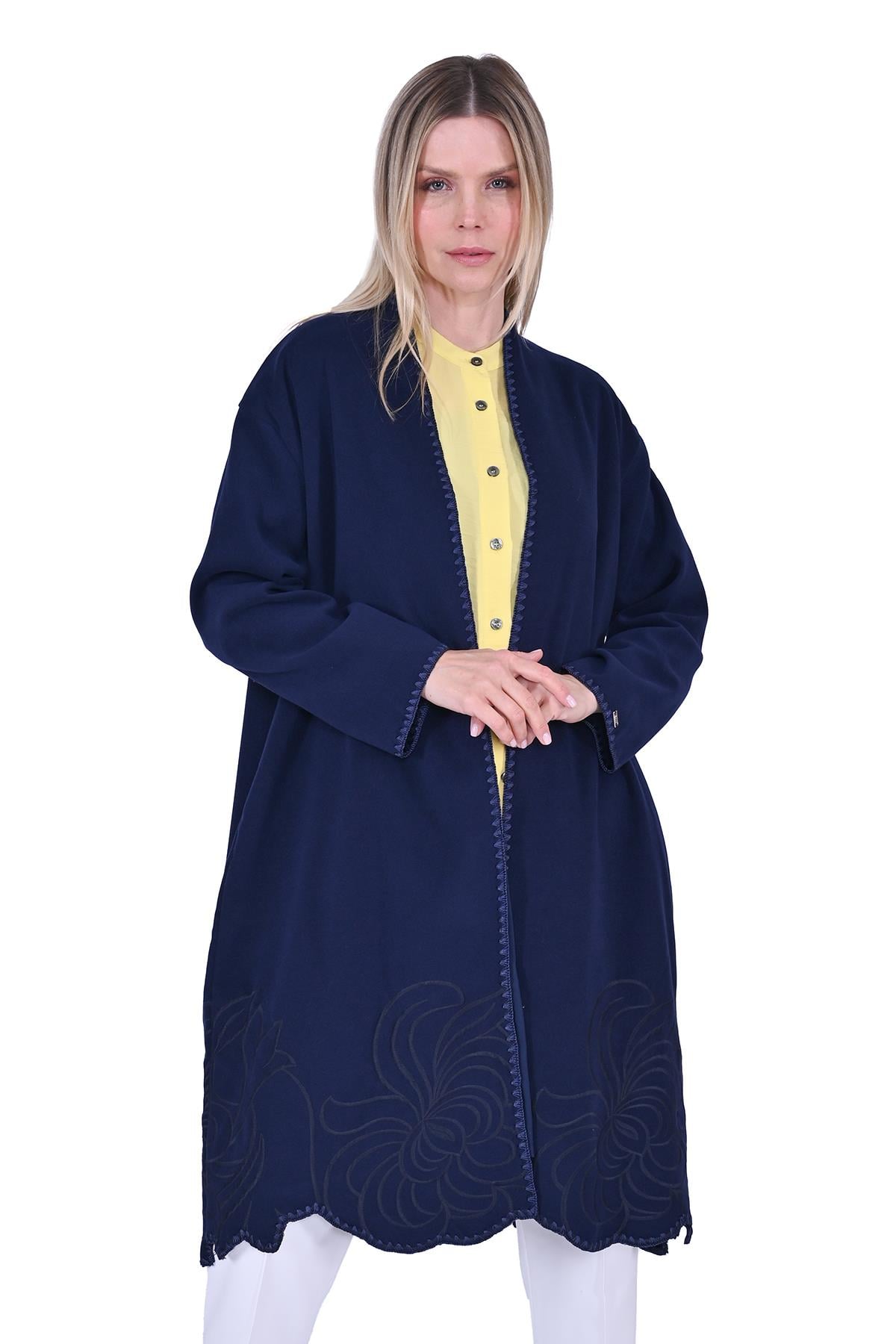 Shepherd's Stitched Cape NAVY BLUE