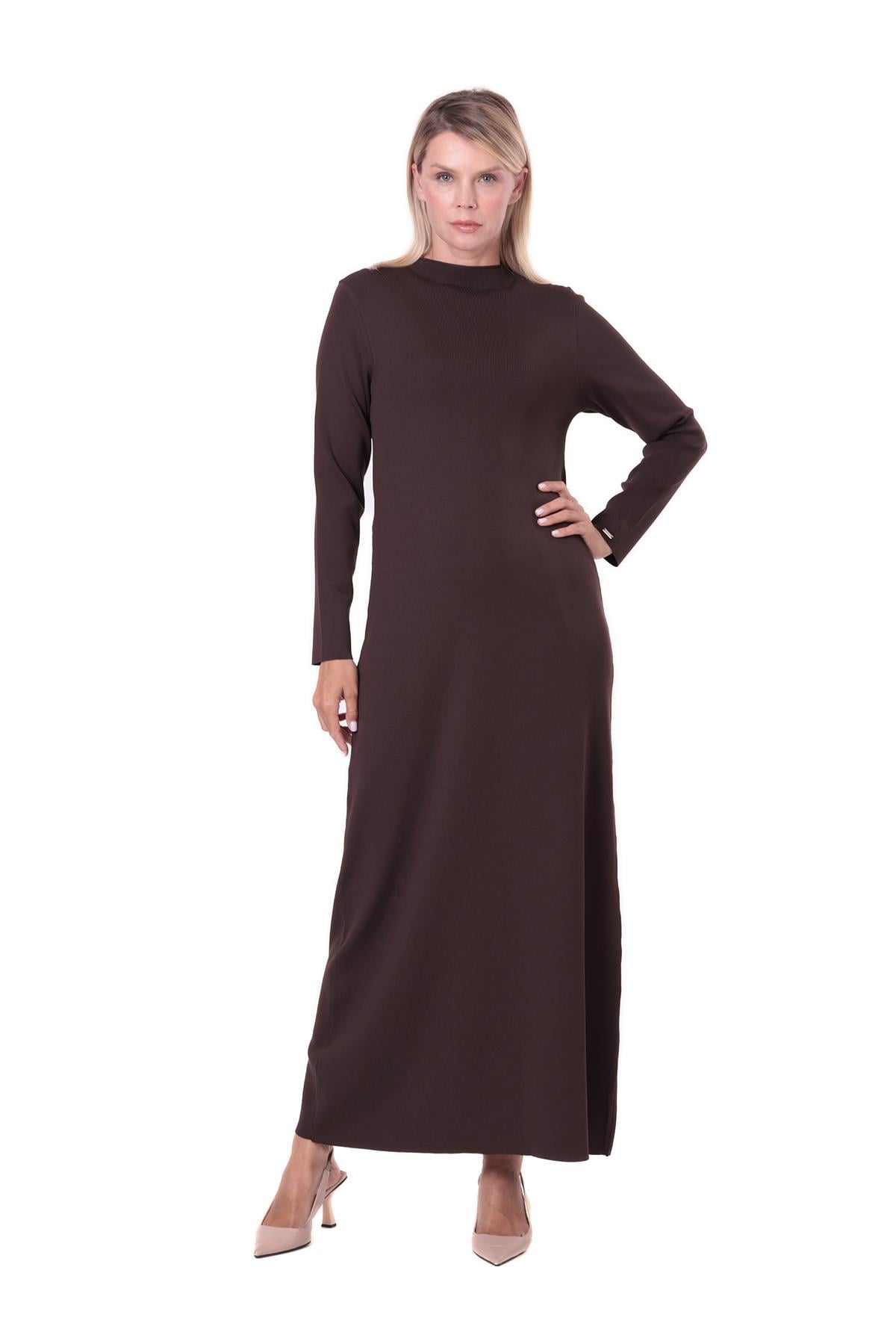 Full Knitwear Dress BROWN
