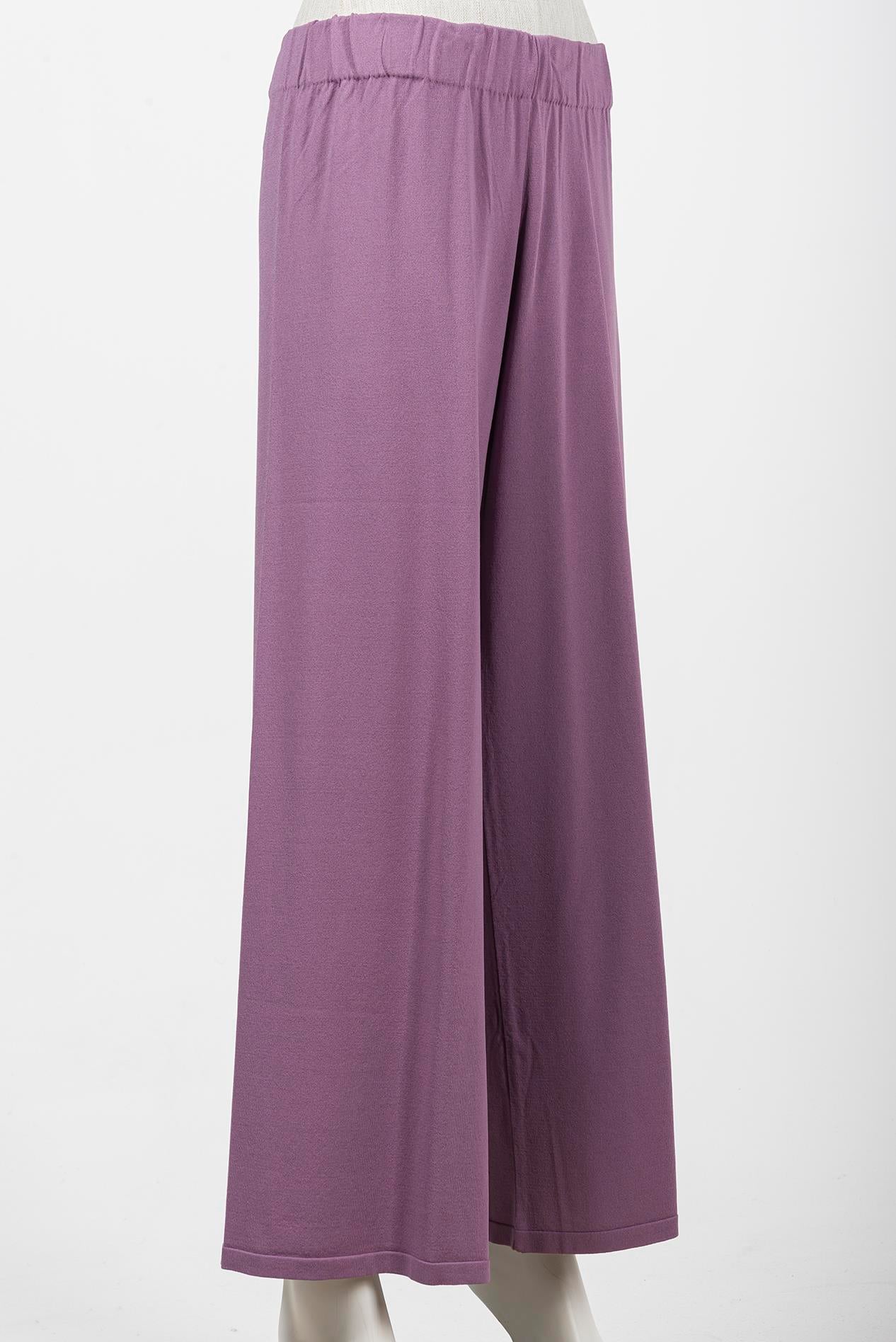 Straight Leg Knitwear Trousers BLUE