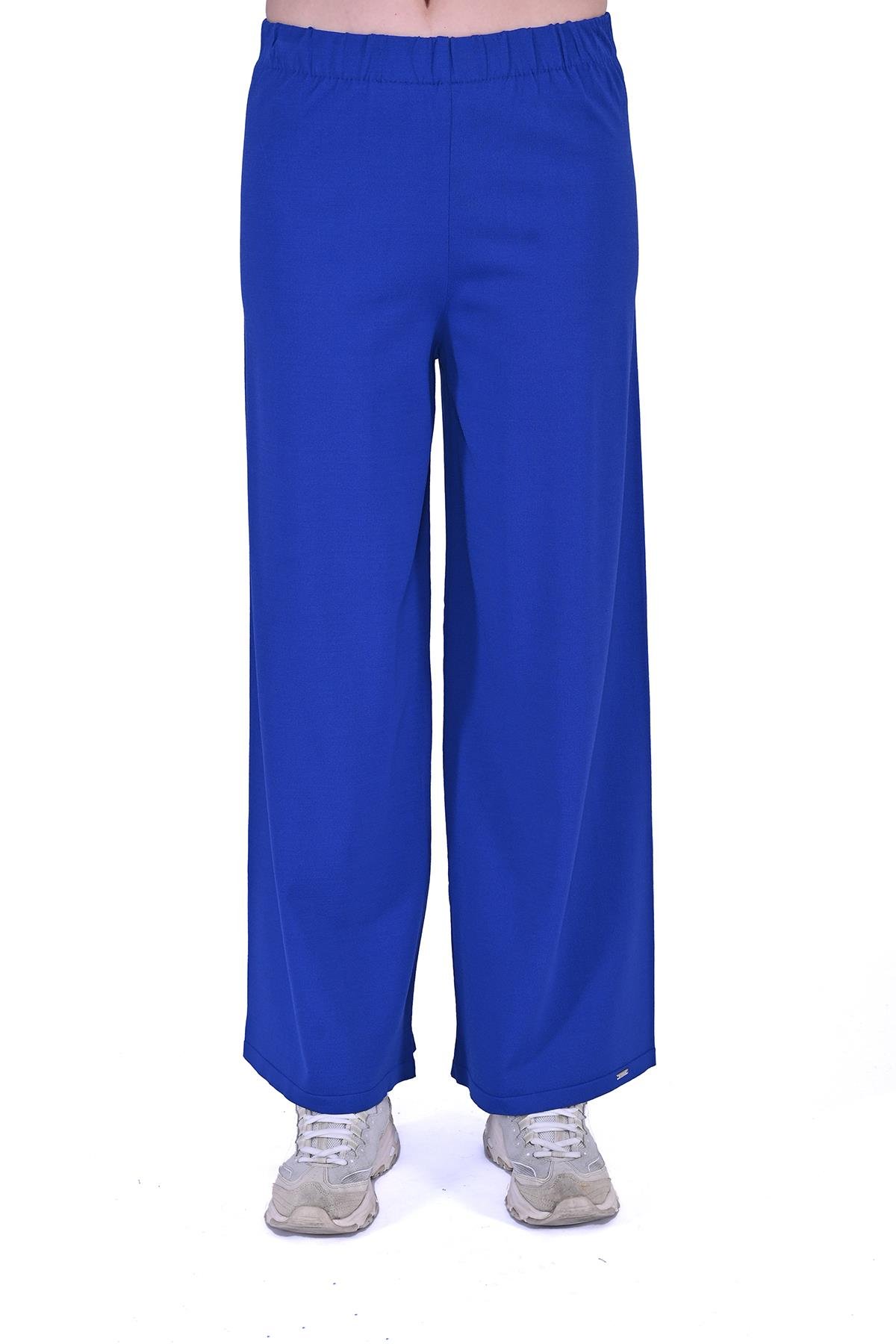 Straight Leg Knitwear Trousers SAX
