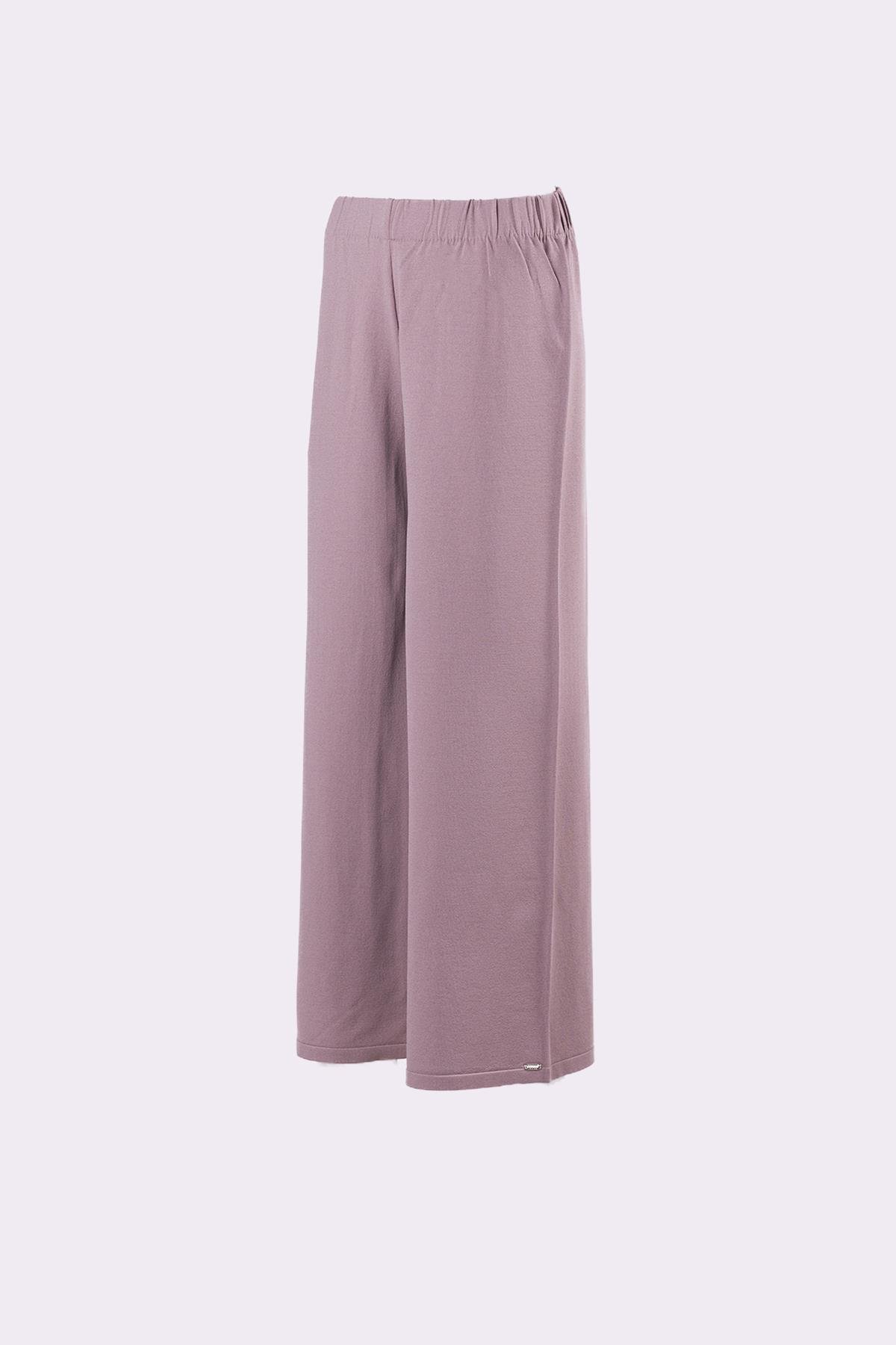 Straight Leg Knitwear Trousers MINK