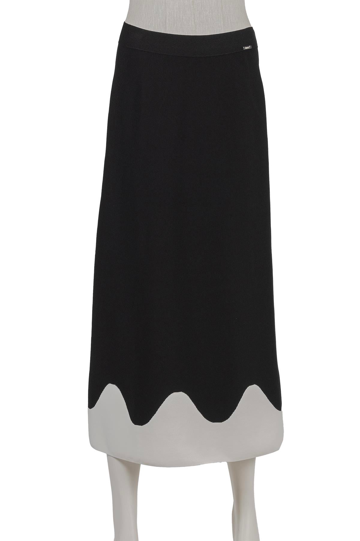 A-line Knitwear Skirt BLACK