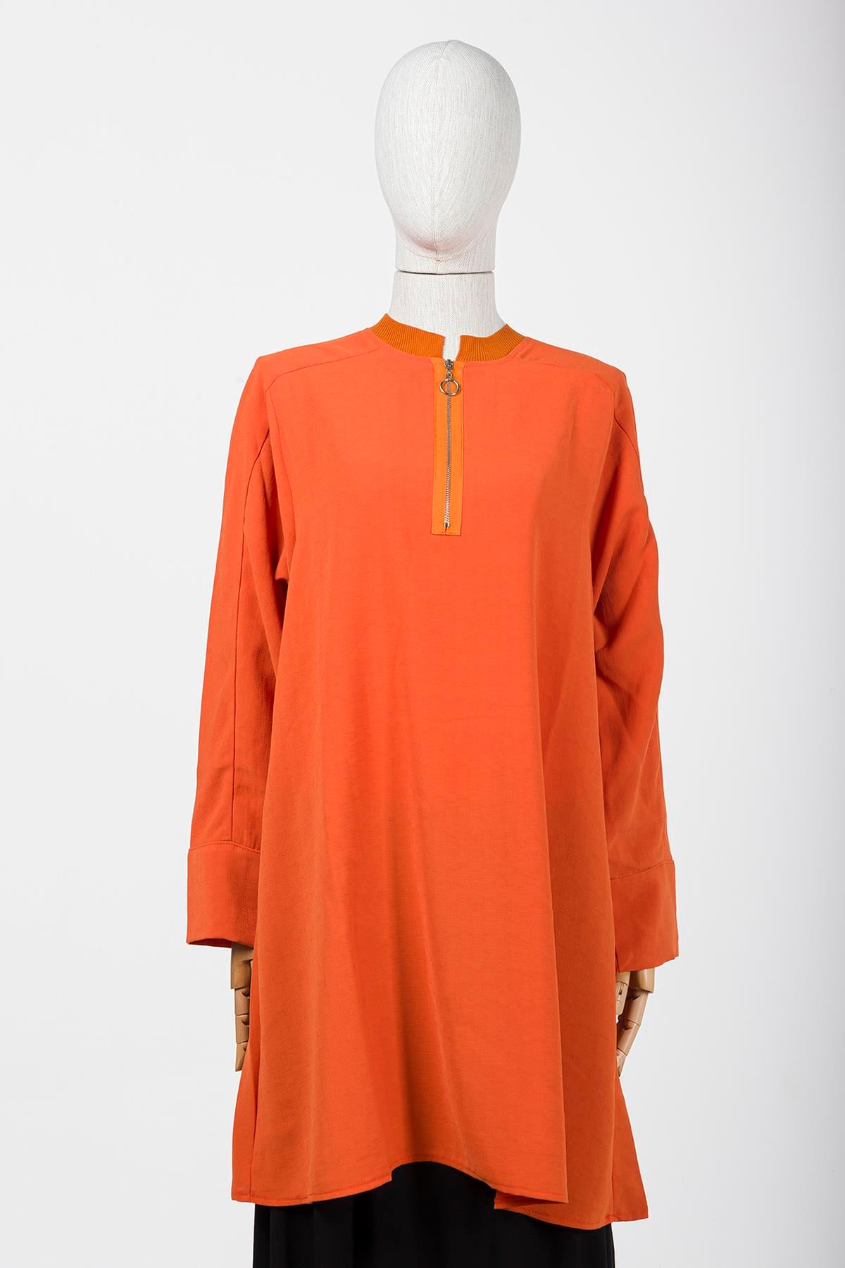 Zippered Tunic ORANGE