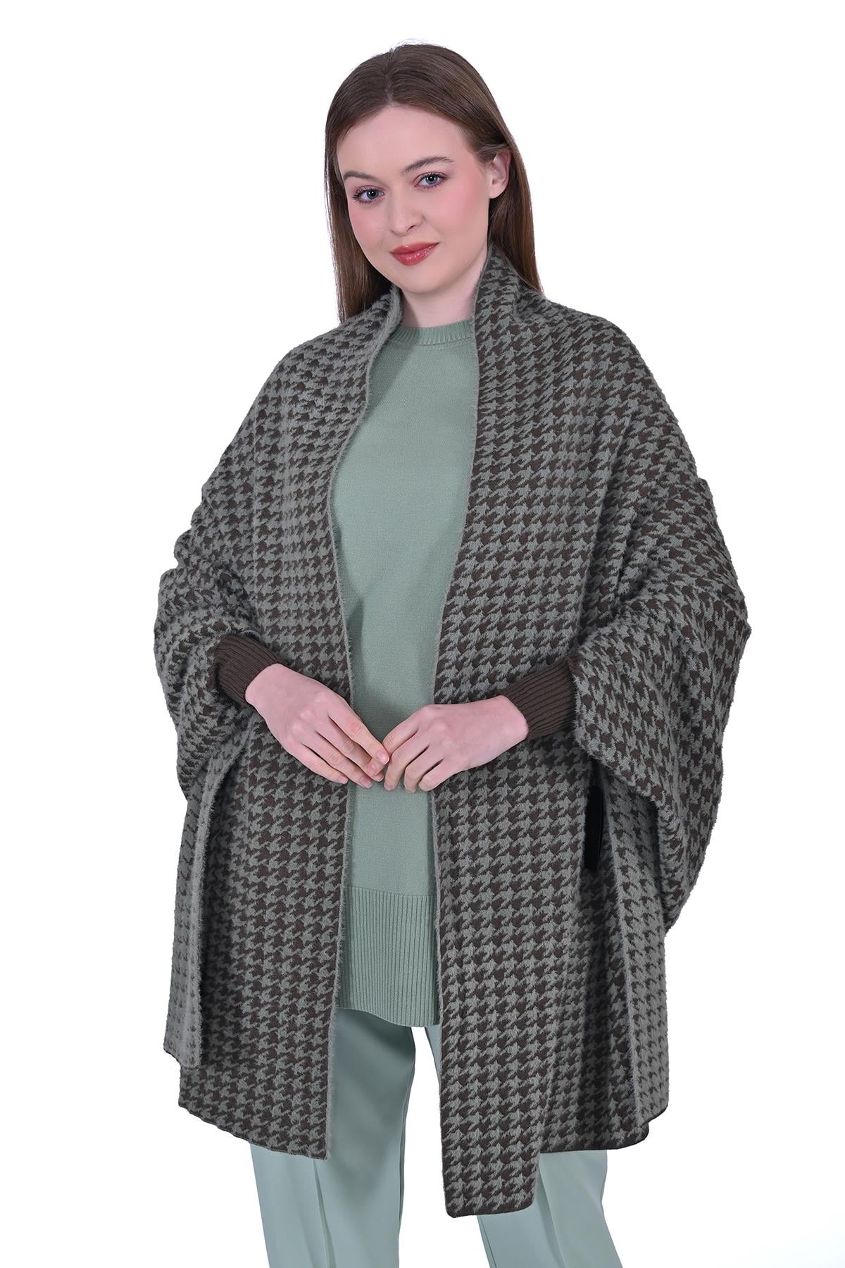 Feather Vest Cloak KHAKI