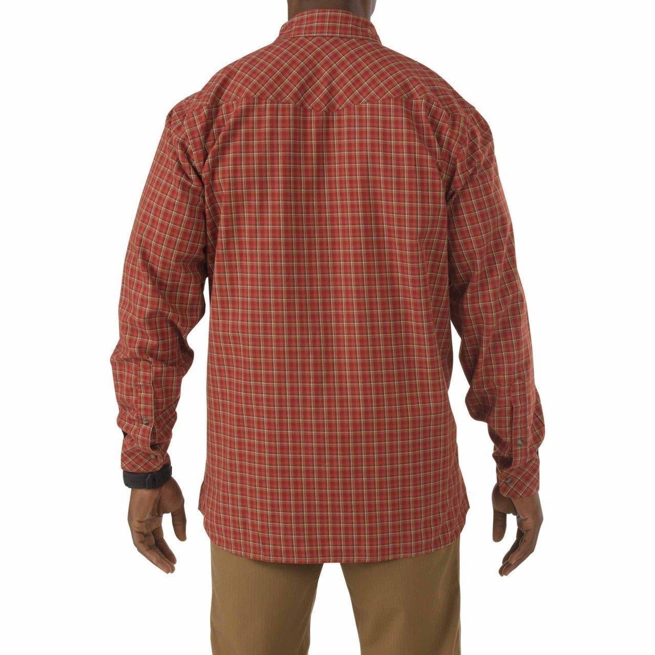 5.11 FLANNEL L/S GOMLEK KIRMIZI