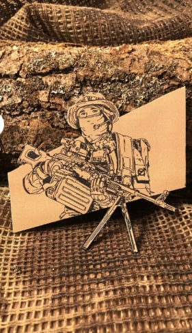 Bixi Man Patch/Peç/Arma (11 x 8,5cm)
