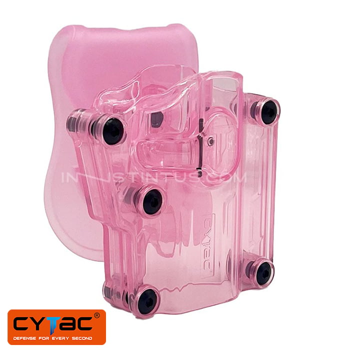 CYTAC Pembe Şeffaf Mega-Fit Paletli Tabanca Kılıfı