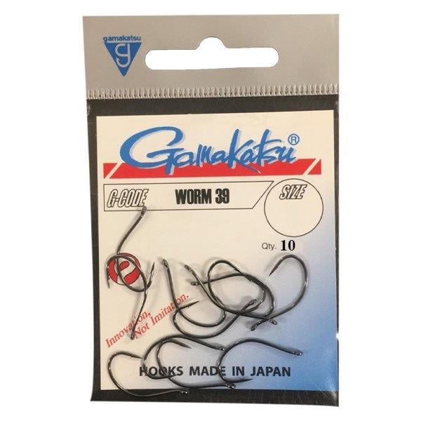 GAMAKATSU Worm 39 Siyah No:1 Olta İğnesi 1/10