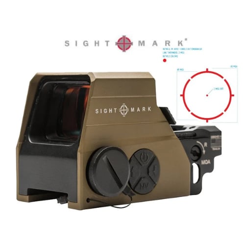 Sightmark Ultra Shot M‑Spec FMS Reflex Sight 1×—65 MOA Circle‑Dot – Dark Earth