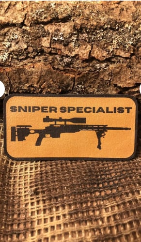 Sniper Spec. Patch/Peç/Arma (8,7 x 4,3cm)