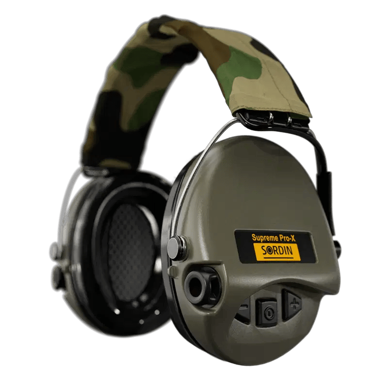 Sordin Supreme Pro-X CAMO PVC Bantlı Profesyonel Atış Kulaklığı