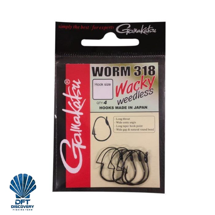 T.D. GAMAKATSU Worm 318 Wacky Weedless #2 1/4