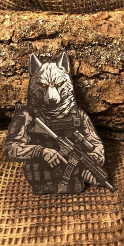 Tactic Wolf Patch/Peç/Arma (8,3 x 6,7cm)