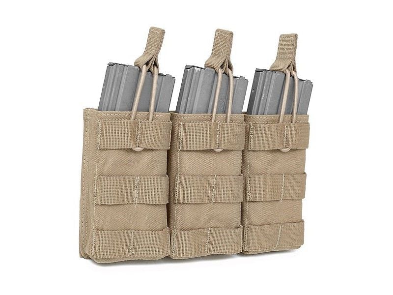 Warrior Assault Systems Triple Open 5.56mm Mag Pouch – Coyote Tan