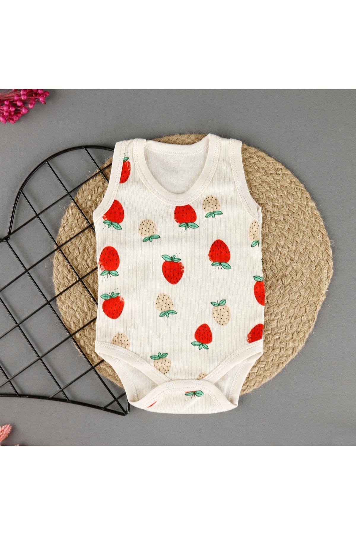 Çilek Askılı Unisex Badi