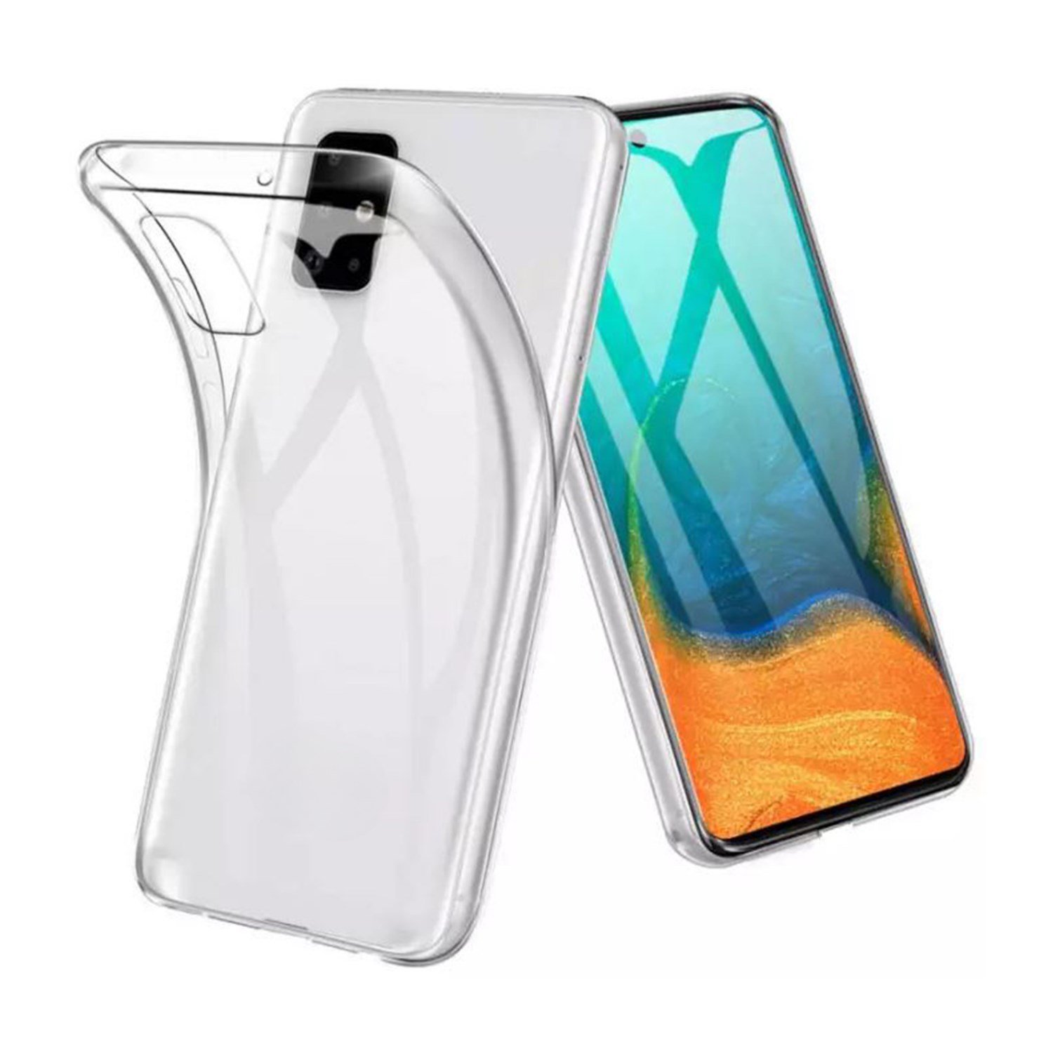 Baseus Samsung Galaxy A21 Uyumlu Tıpalı Şeffaf Seri Arka Koruma Kılıf NT-79600