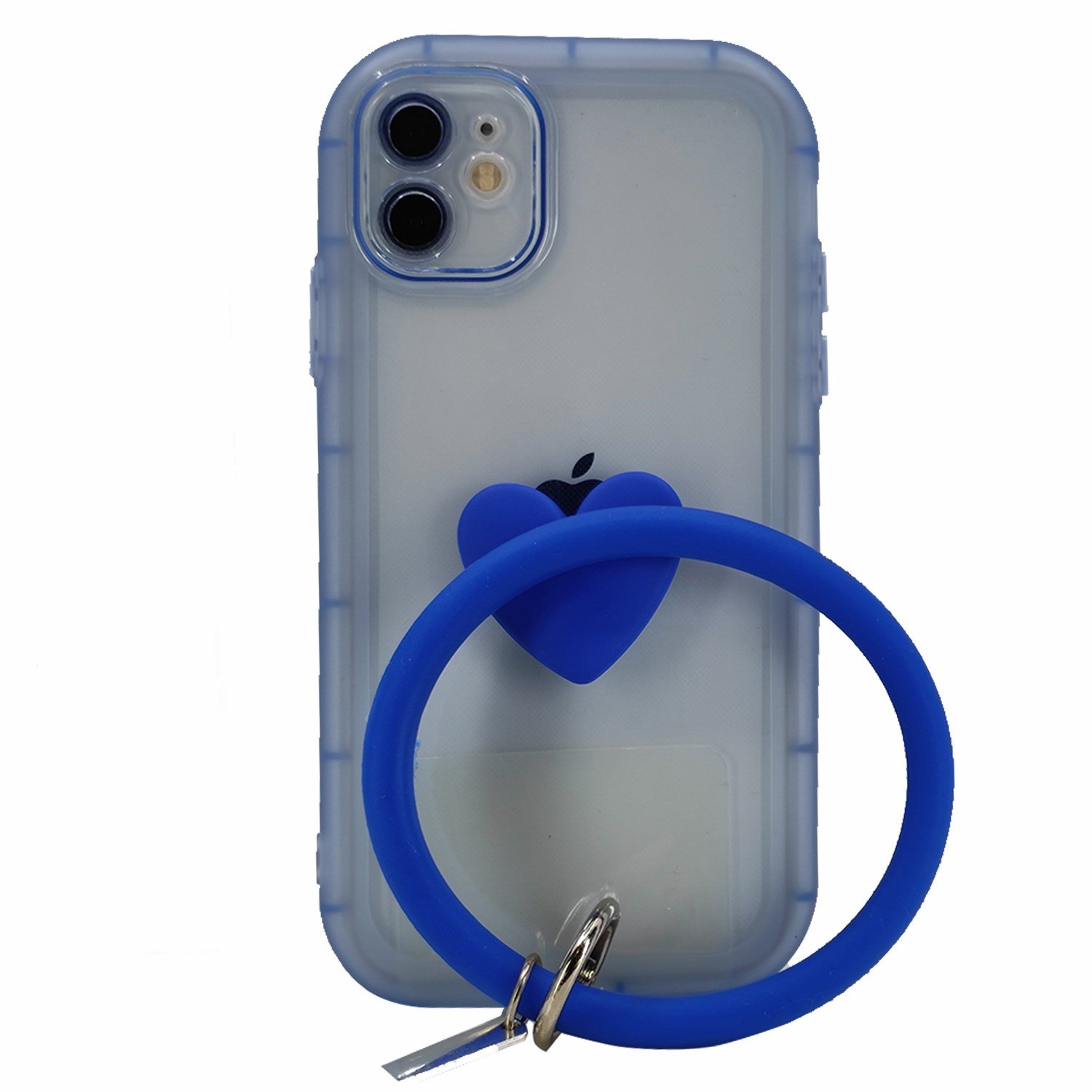 Nettech Apple iPhone 11 Uyumlu Halka Bilekli Şeffaf Seri Arka Koruma Kılıf NT-97189
