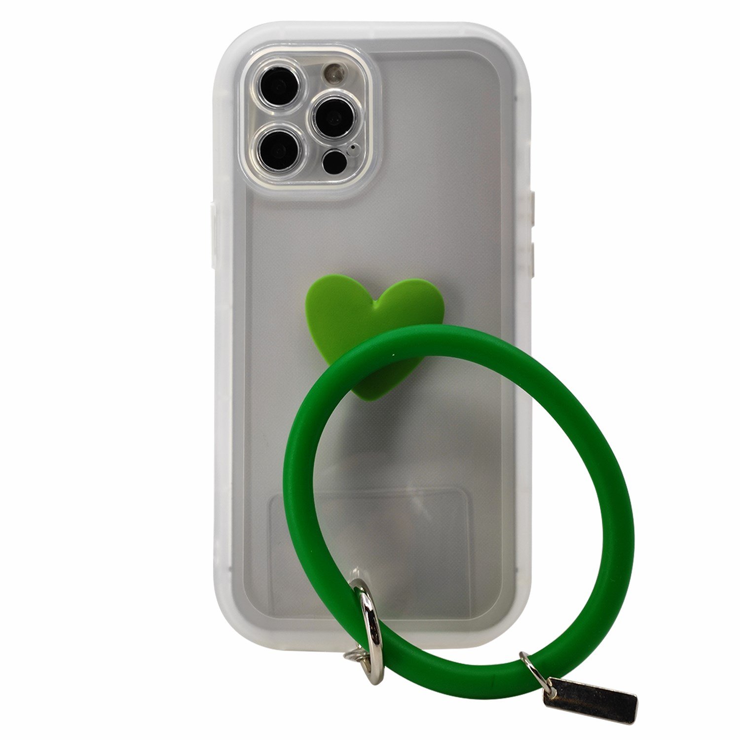 Nettech Apple iPhone 12 Pro Max Uyumlu Halka Bilekli Şeffaf Seri Arka Koruma Kılıf NT-97213