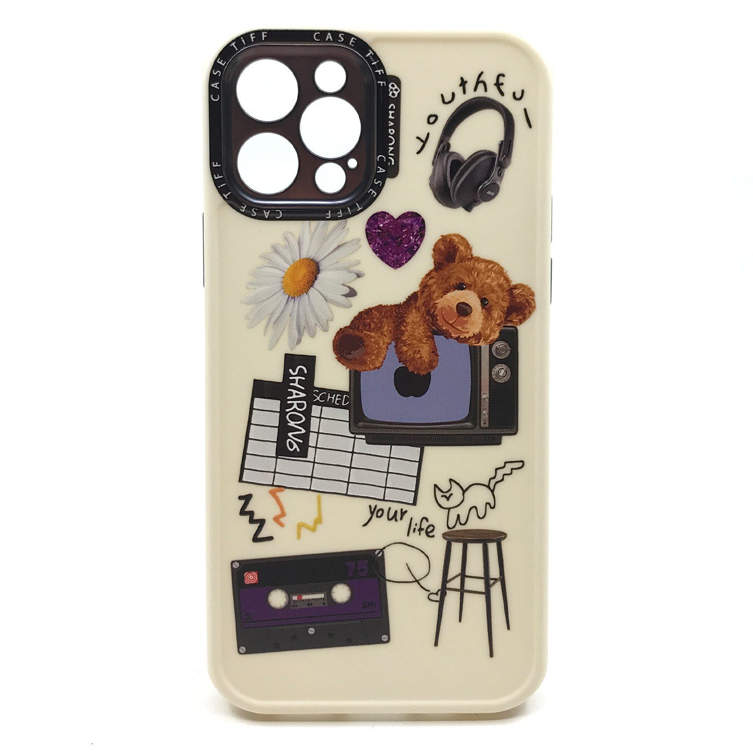 Nettech Apple iPhone 12 Pro Uyumlu Lopard Desen Seri Arka Koruma Kılıf NT-87957