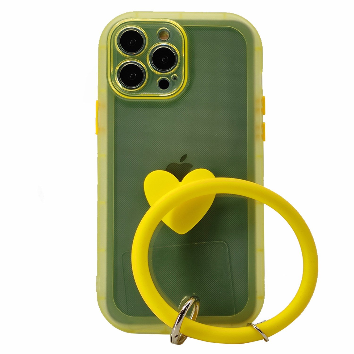 Nettech Apple iPhone 13 Pro Max Uyumlu Halka Bilekli Şeffaf Seri Arka Koruma Kılıf NT-97231