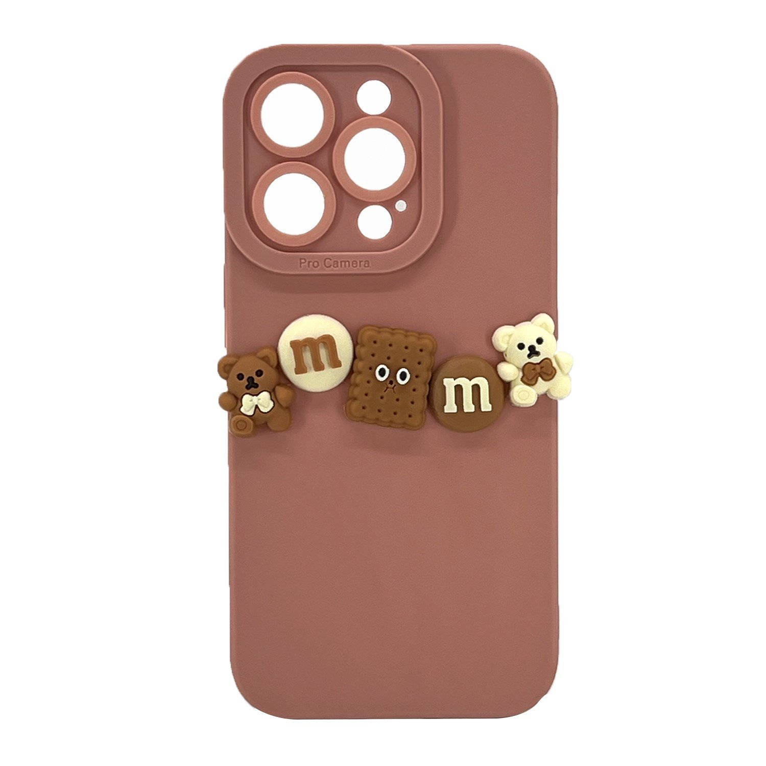 Nettech Apple iPhone 14 Pro Uyumlu Lüx Bear Arka Koruma Kılıf NT-105799