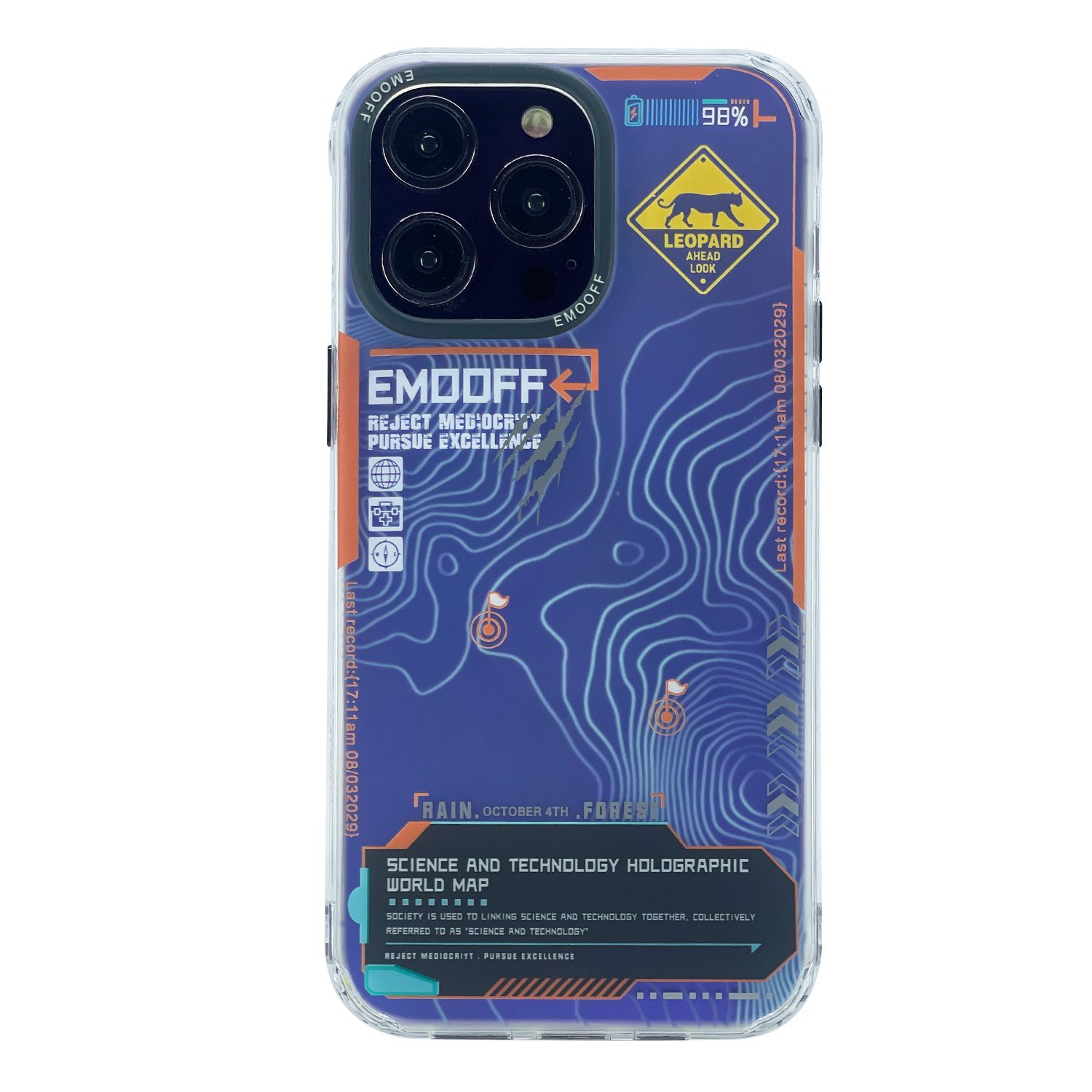Nettech Apple iPhone 14 Pro Uyumlu Technology Metaverse Seri Arka Koruma Kılıf NT-101094