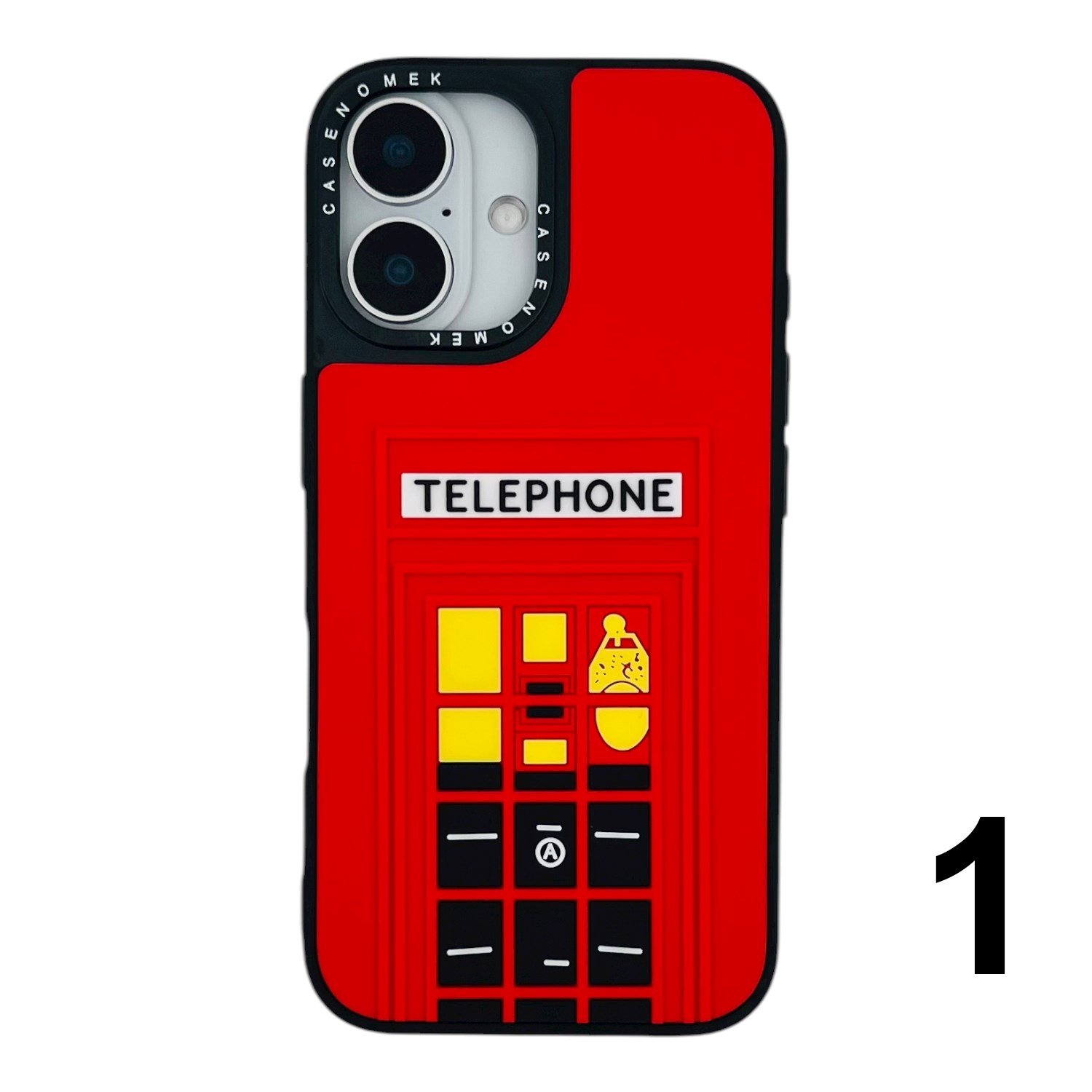 Nettech Apple iPhone 16 Uyumlu Casetify Kabartmalı Arka Koruma Kılıf NT-115269