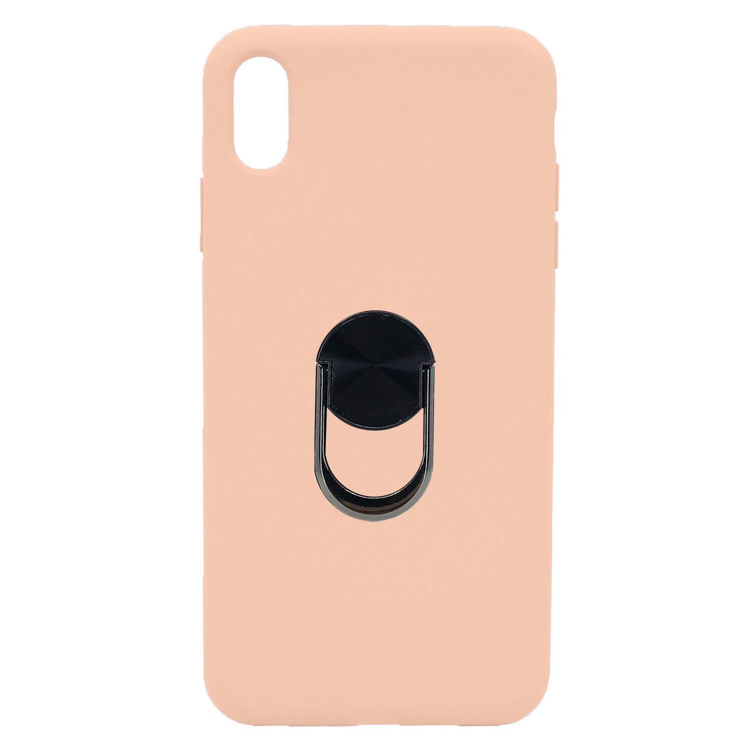 Nettech Apple iPhone XS Max Uyumlu Leather Ring Nano Arka Koruma Kılıf NT-82954
