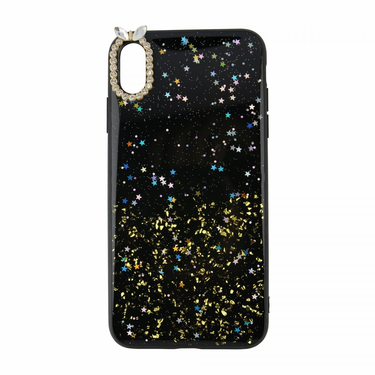 Nettech Apple iPhone XS Max Uyumlu Simli Arka Koruma Kılıf VR-17878