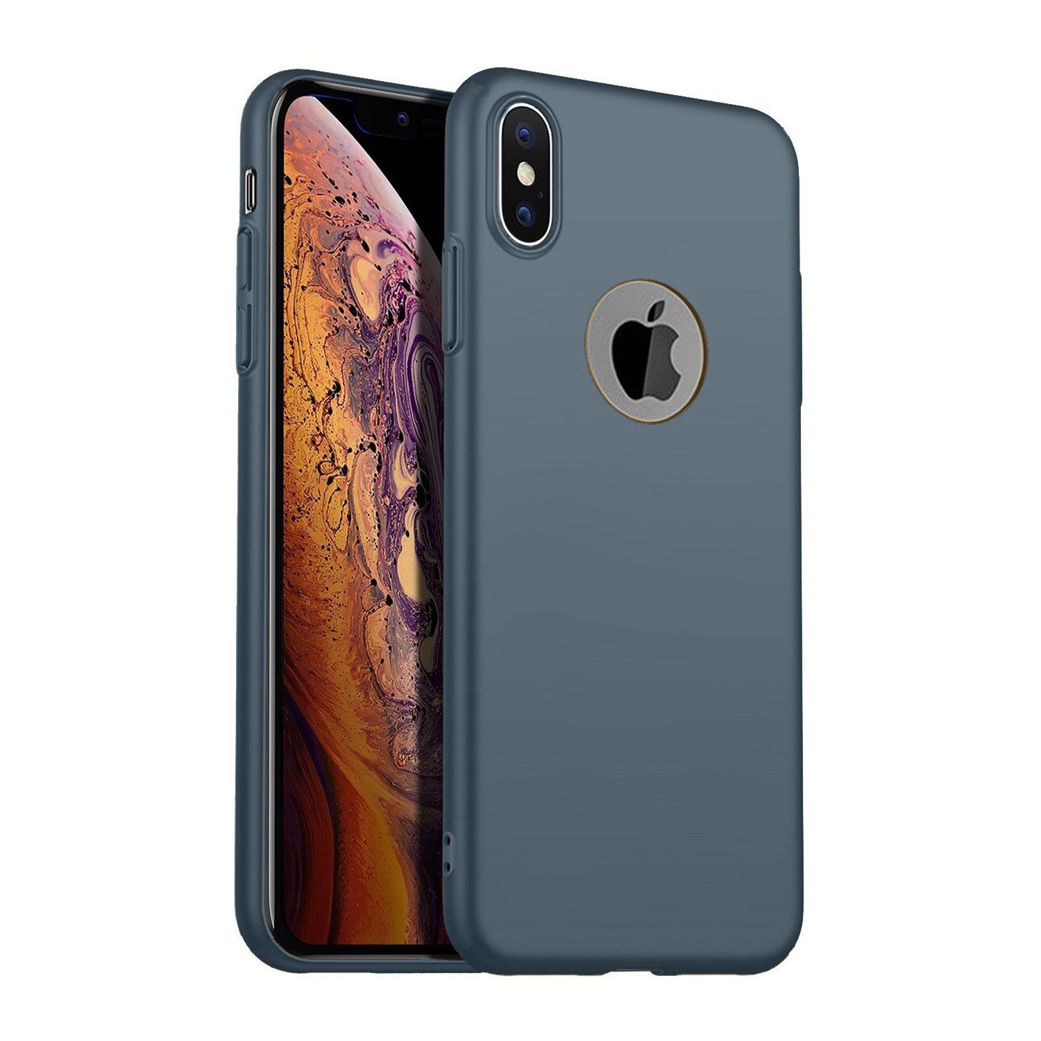 Nettech Apple iPhone XS Max Uyumlu Suide Arka Koruma Kılıf VR-11272