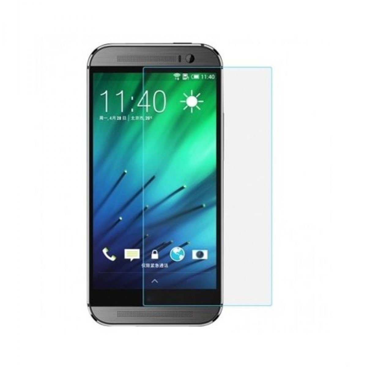 Nettech HTC One M8 Mini Uyumlu Ön Koruma Cam Ekran Koruyucu NT-4057