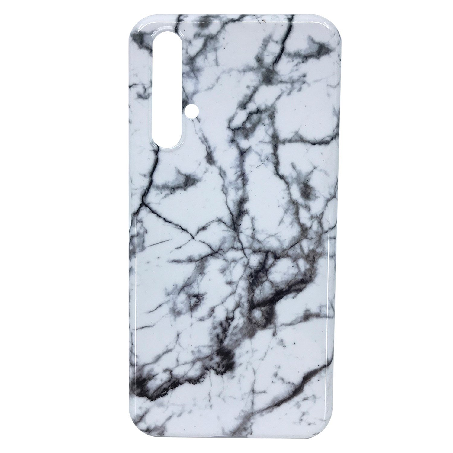 Nettech Huawei Nova 5T Uyumlu Mermer Desenli Arka Koruma Kılıf NT-81587