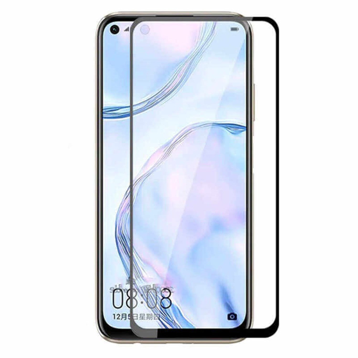 Nettech Huawei P40 Lite E Uyumlu 5D Glas Full Cam Koruyucu NT-82505