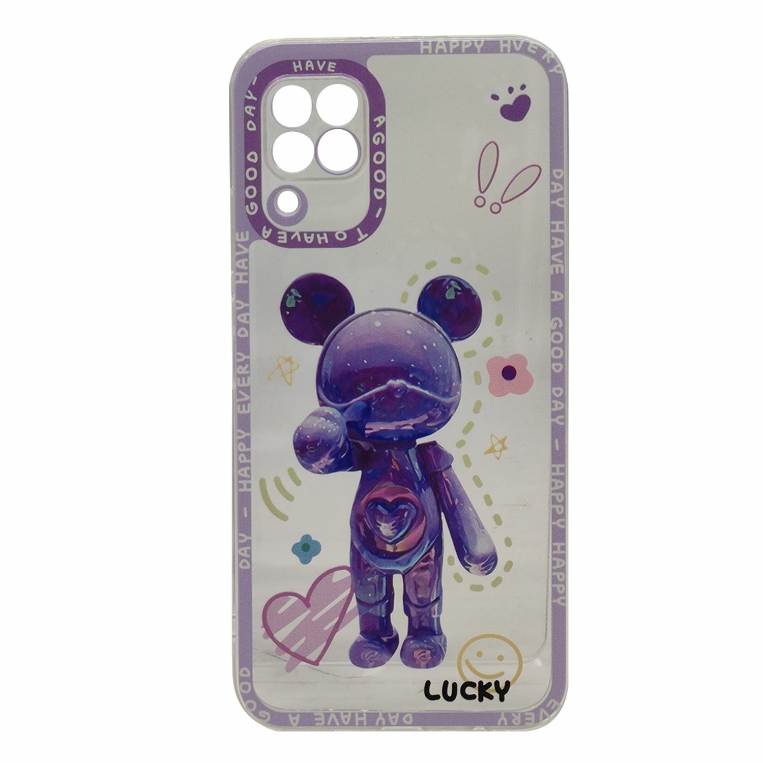 Nettech Huawei P40 Lite Uyumlu Kristal Carachter Seri Arka Koruma Kılıf NT-95000