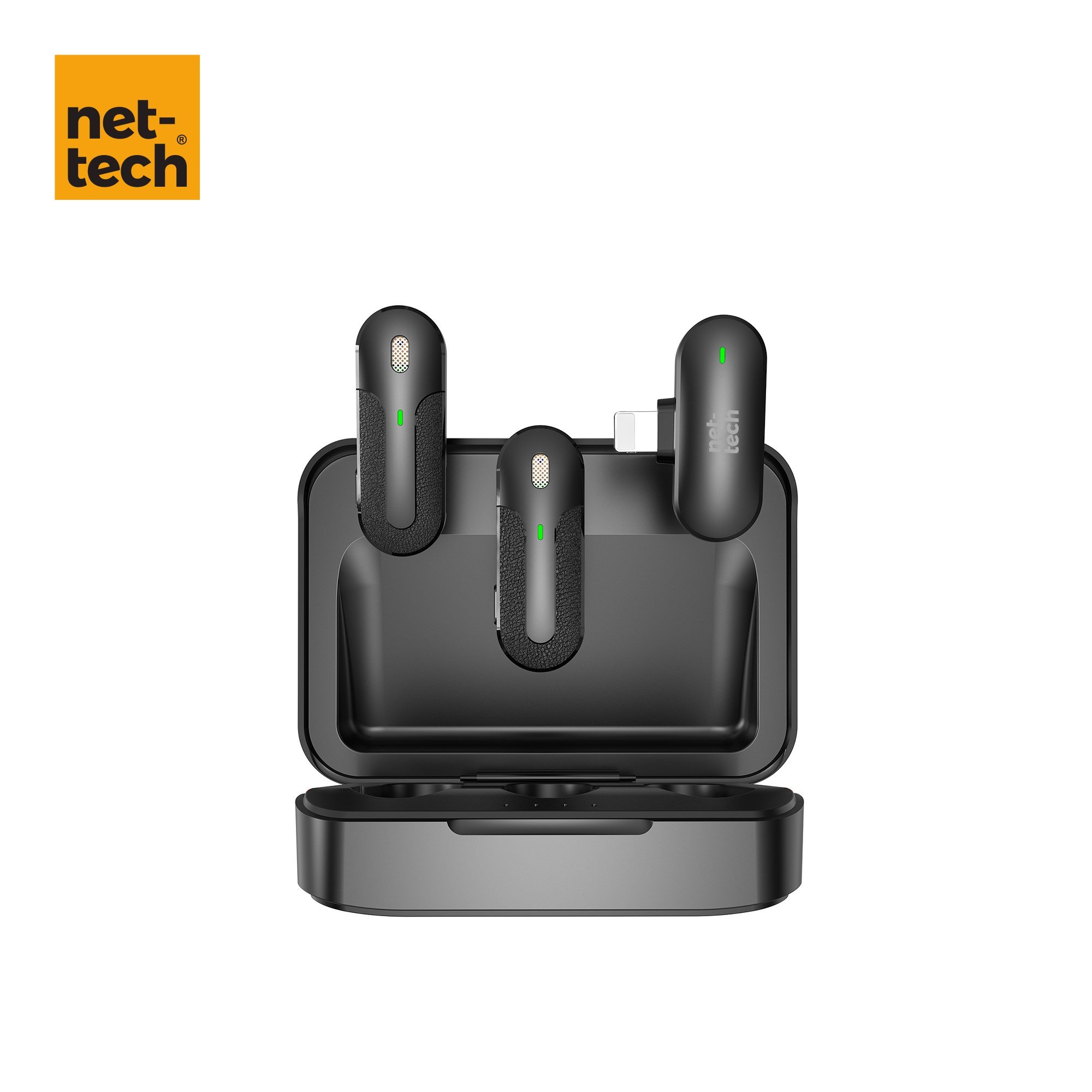 Nettech NT-0T09 Plastik Lightning Kablosuz Yaka Mikrofonu NT-107448