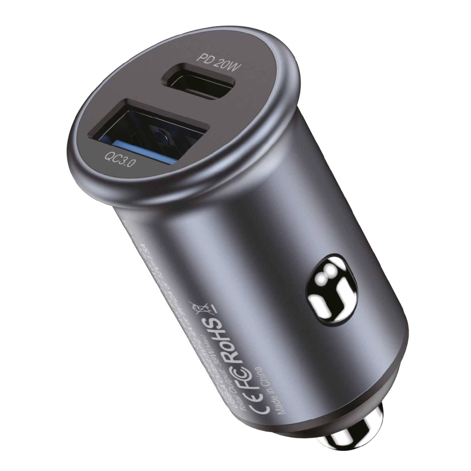 Nettech NT-CCH03 Usb + Type-C PD 18W + 20W 2 Çıkışlı Araç Şarj Aleti NT-CCH03