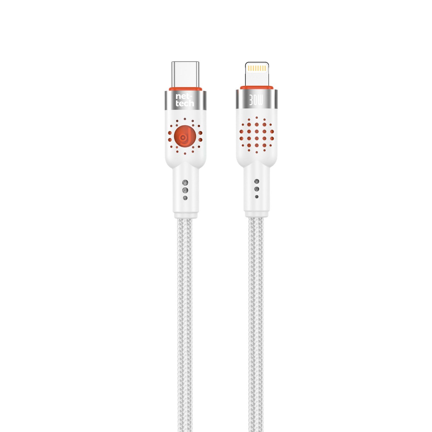 Nettech NT-DC33 30W Plastik 100 Cm Type-C To Lightning Şarj ve Data Kablosu NT-108300