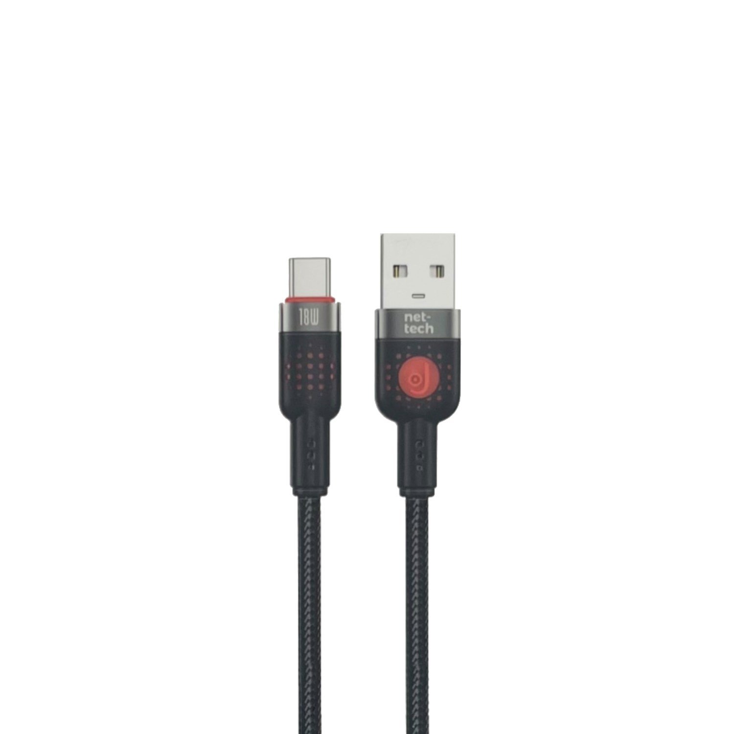 Nettech NT-DC58 18W Plastik 300 Cm Type-C Şarj ve Data Kablosu NT-113904