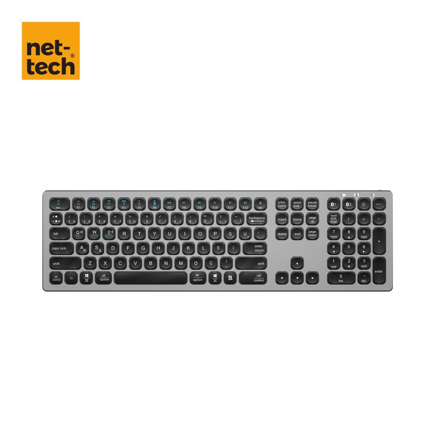 Nettech NT-KM01 Bluetooth Klavye NT-107453