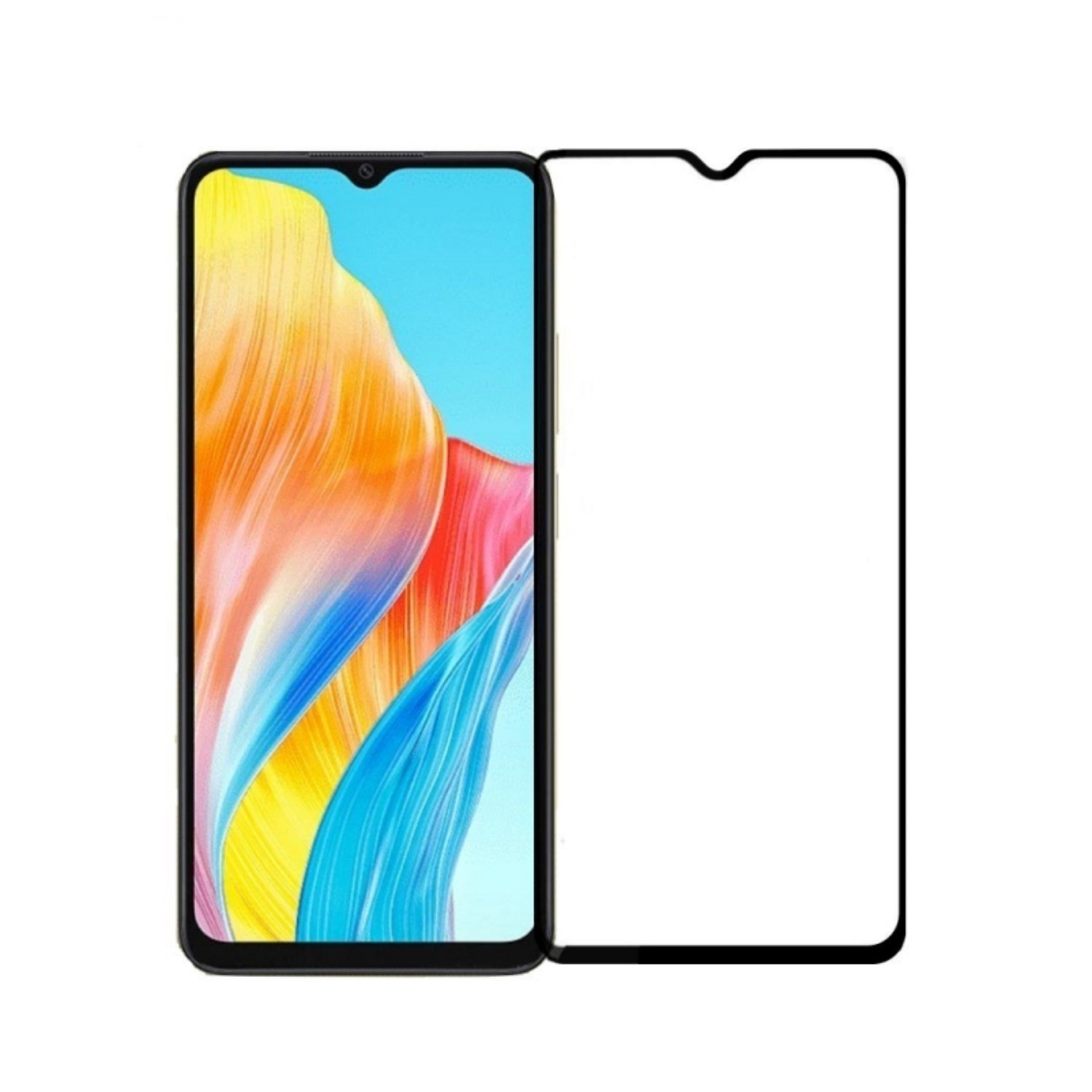 Nettech Oppo A38 Uyumlu 5D Glas Full Cam Koruyucu NT-111491
