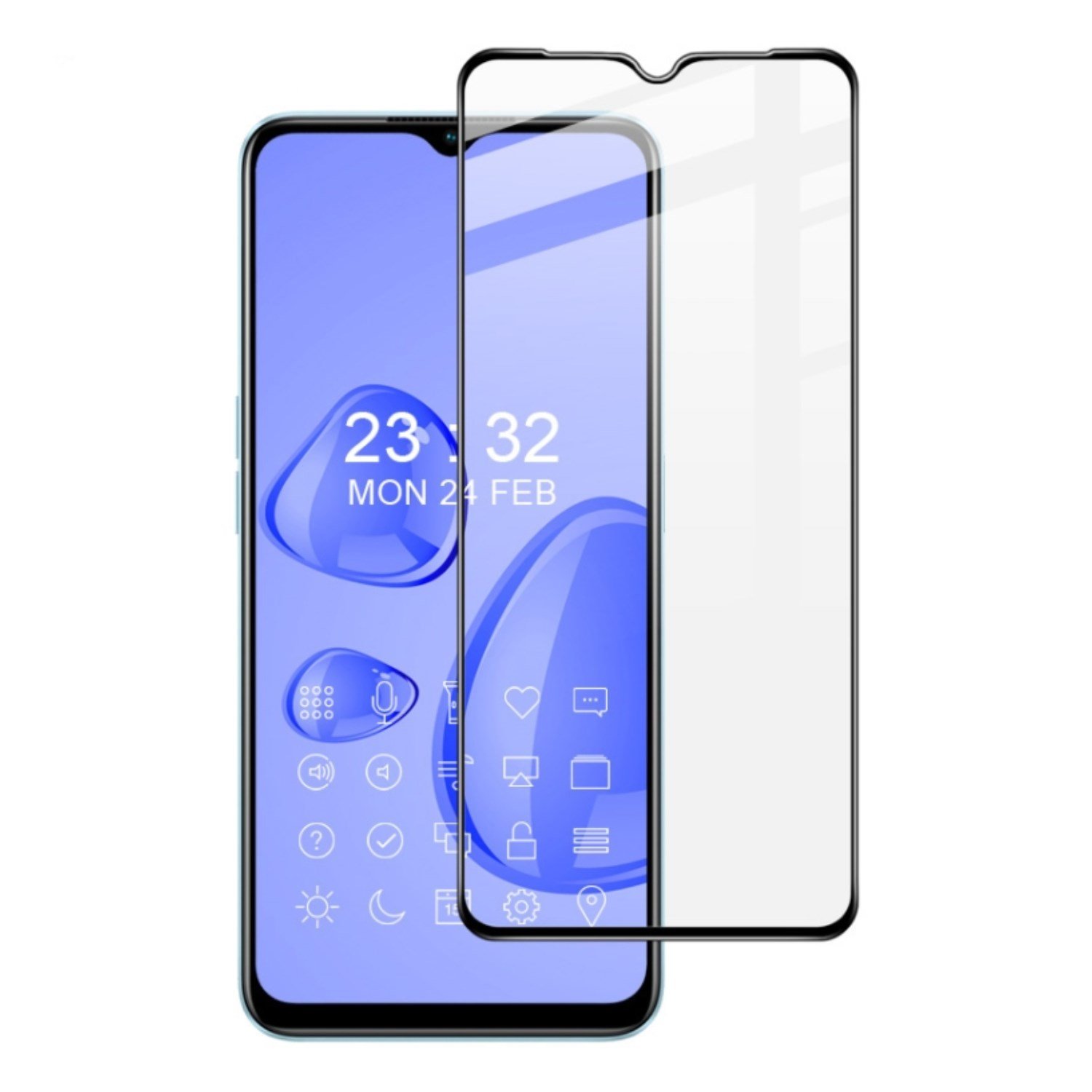 Nettech Oppo A58 Uyumlu 5D Glas Full Cam Koruyucu NT-115800