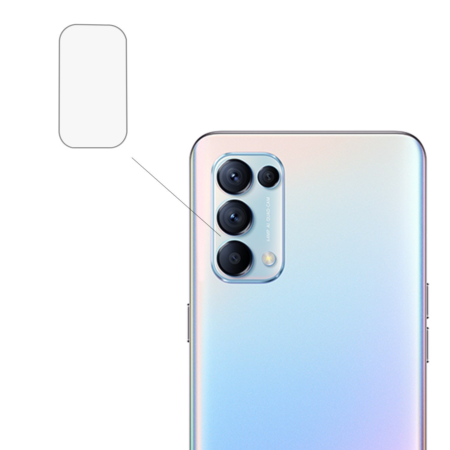 Nettech Oppo Reno 5 Pro Uyumlu Kamera Cam Koruyucu NT-89451