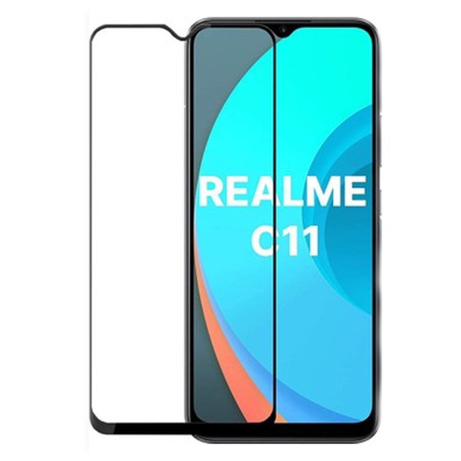 Nettech Realme C11 4G Uyumlu 5D Glas Full Cam Koruyucu NT-98515