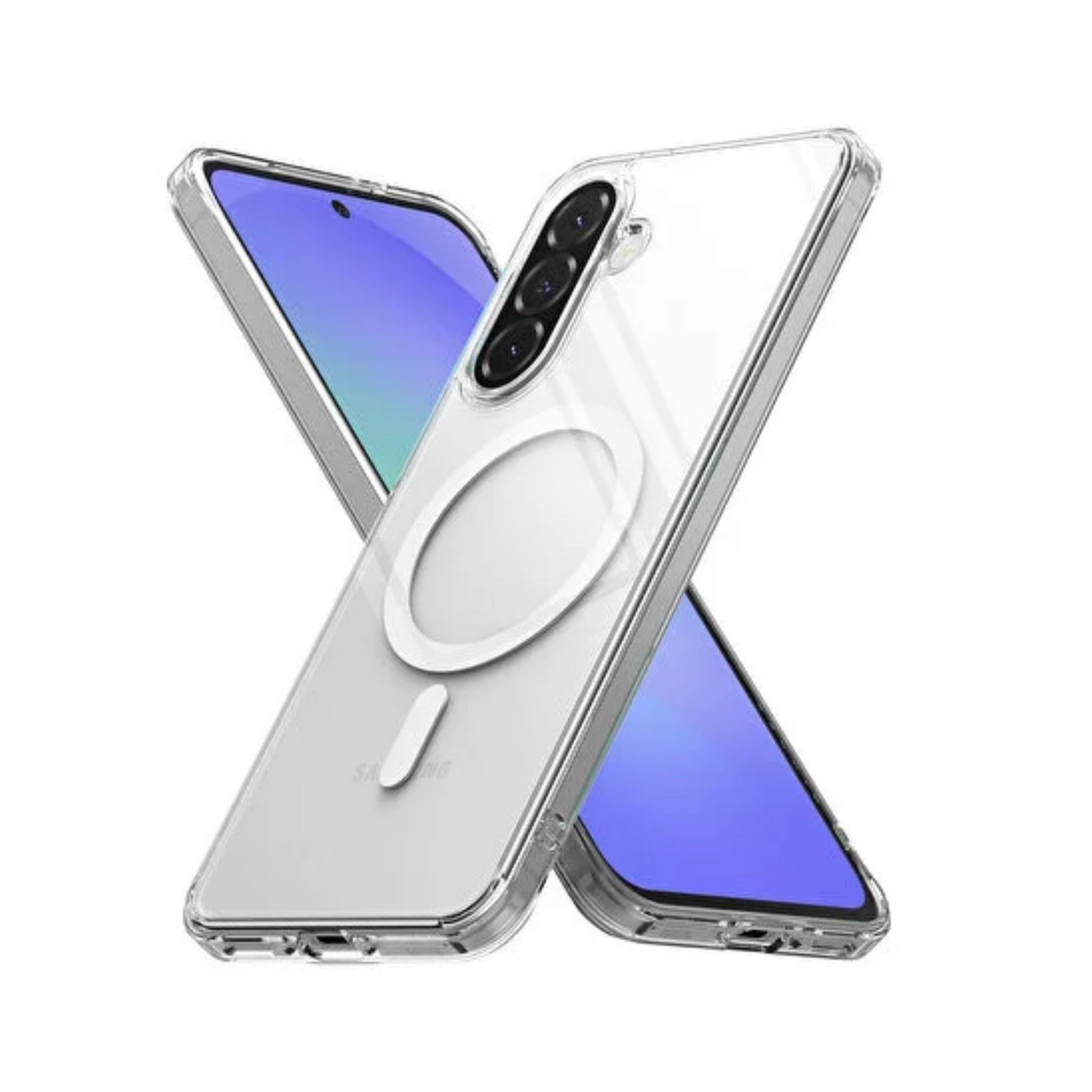 Nettech Samsung Galaxy A17 Uyumlu Transparan Magsafe Seri Arka Koruma Kılıf NT-116844