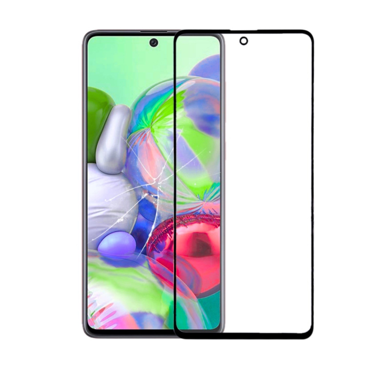 Nettech Samsung Galaxy A71 Uyumlu 5D Glas Full Cam Koruyucu VR-19702