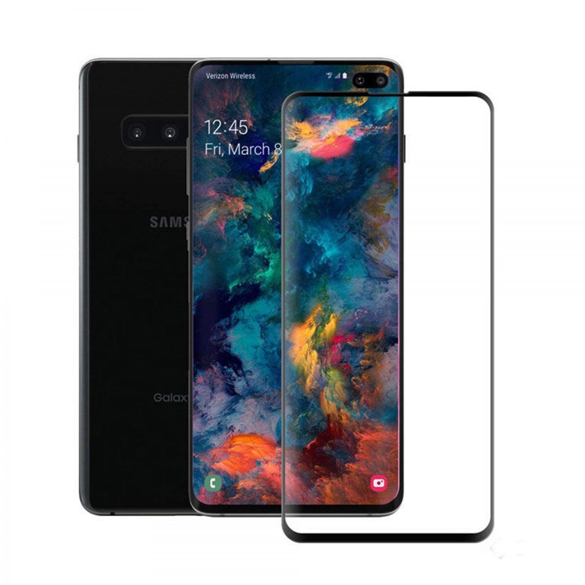 Nettech Samsung Galaxy S10 Plus Uyumlu Ön Koruma Polymer Nano Ekran Koruyucu VR-14910