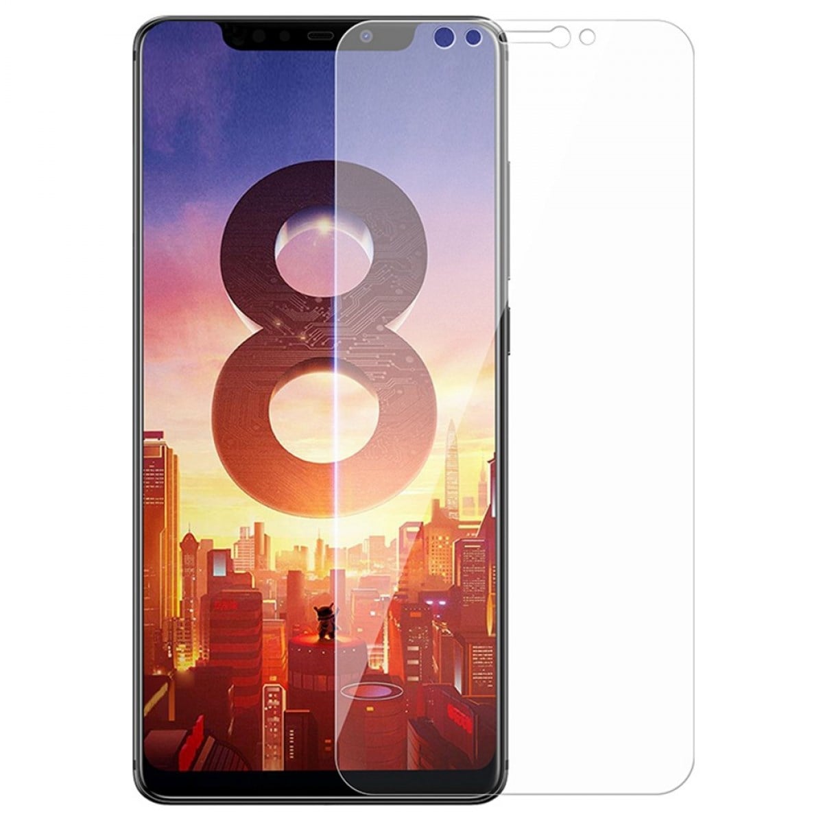 Nettech Xiaomi Mi 8 Uyumlu Ön Koruma Cam Ekran Koruyucu NT-26300